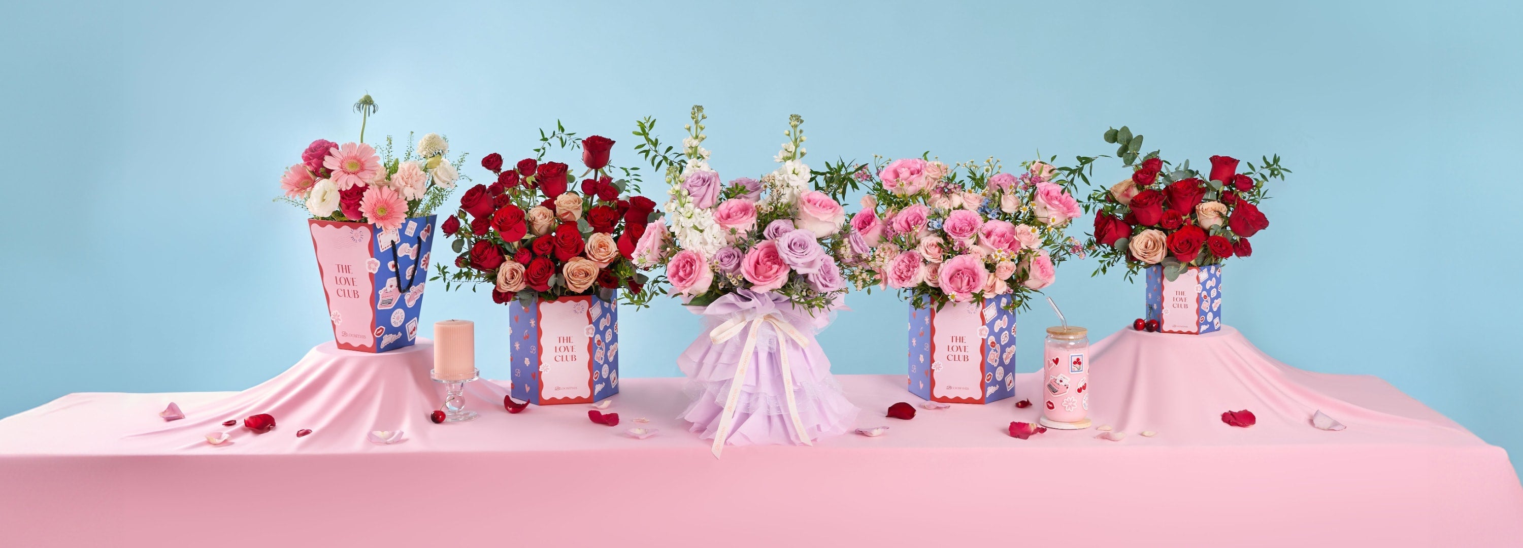 Love Club flower boxes and bloombags by BloomThis SG