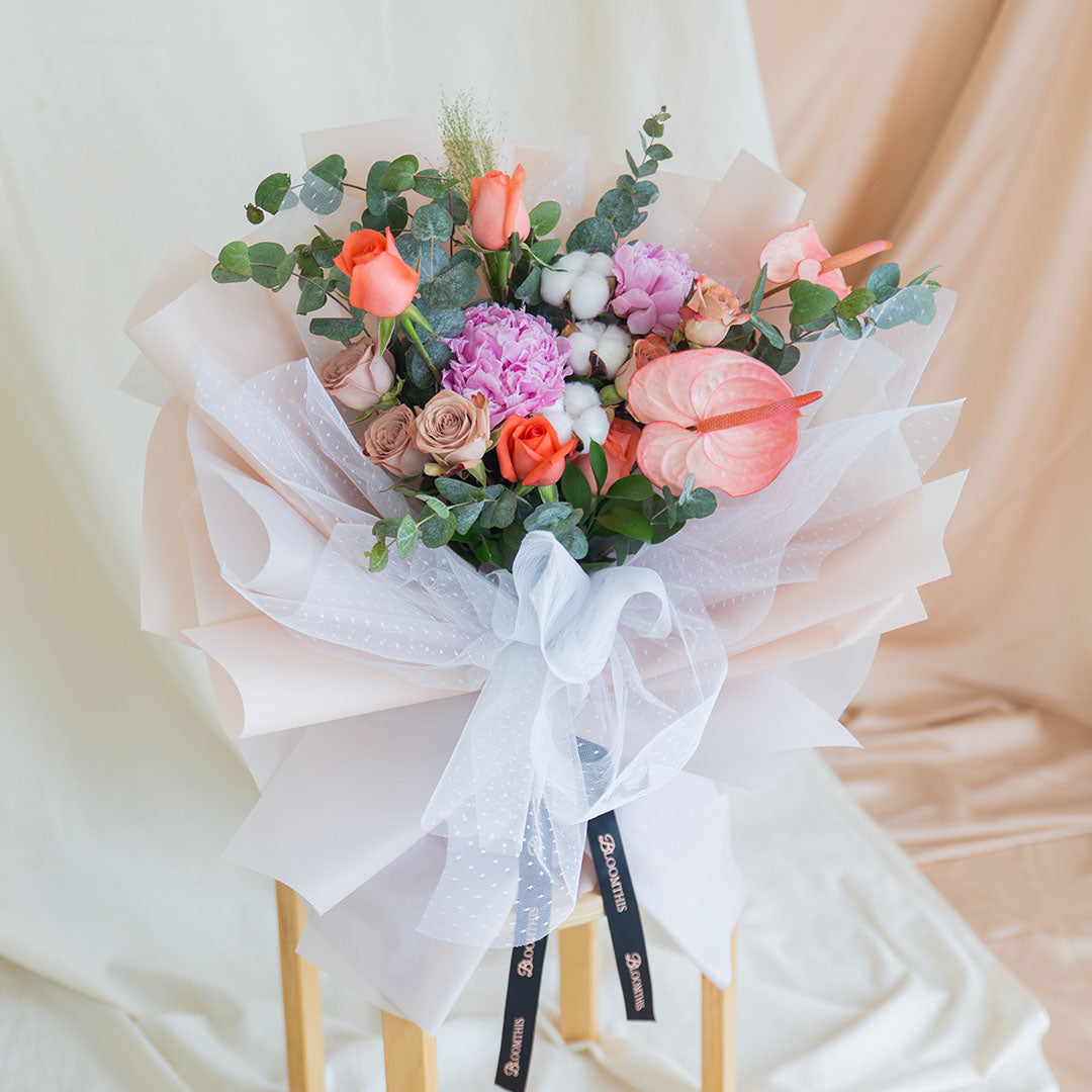 Philomena Pink Peony Bouquet