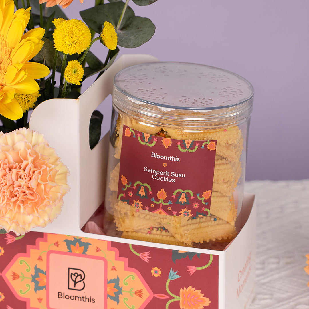 Malar Deepavali Cookies & Flower Gift Set 2026