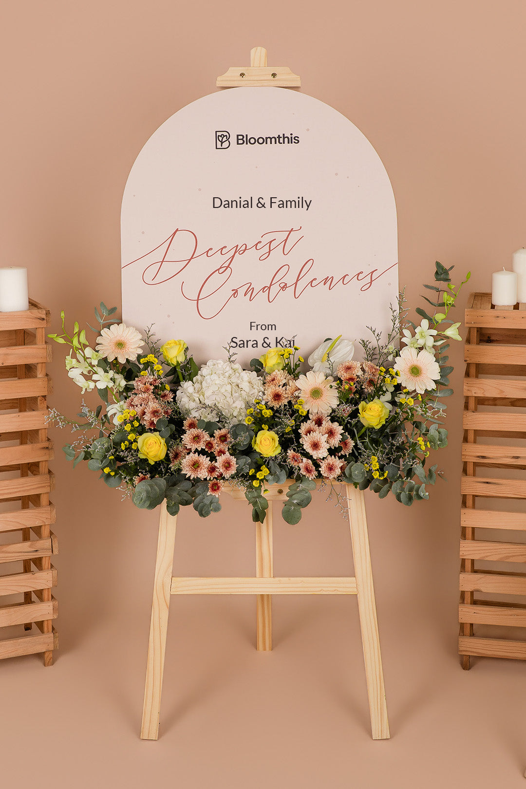 Elysian Condolence & Funeral Flower Stand