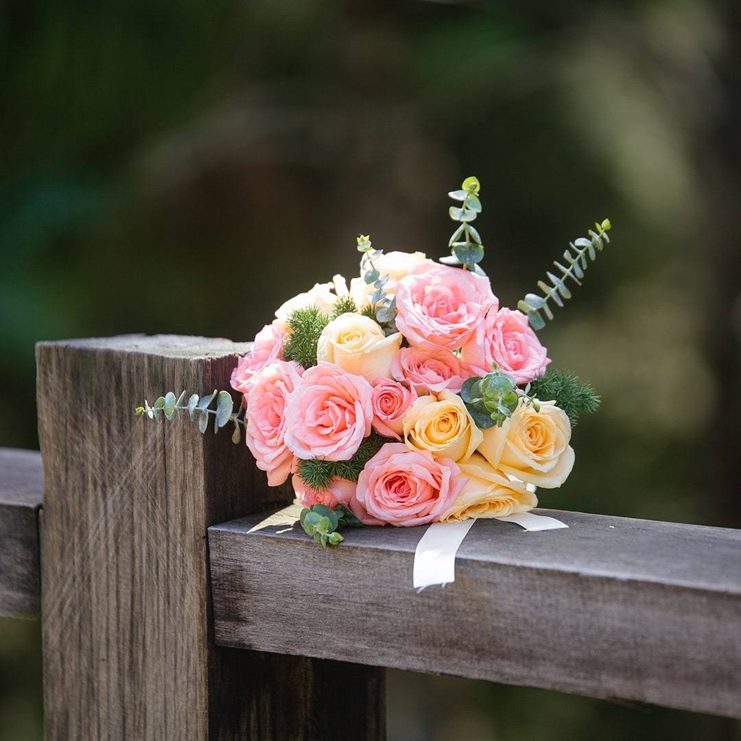 Petra Pink Rose Bridal Bouquet
