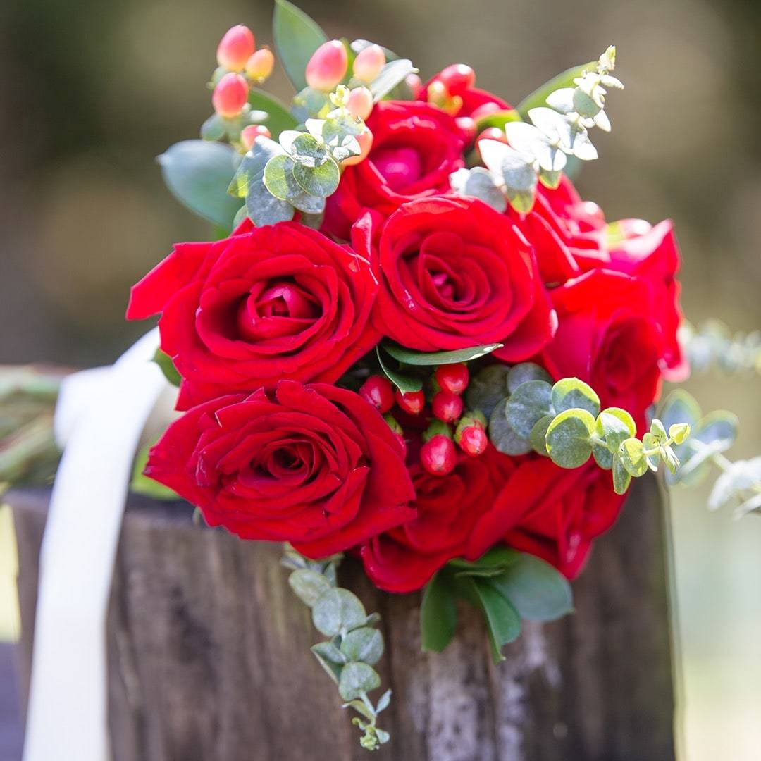 Rosalind Red Rose Bridal Bouquet
