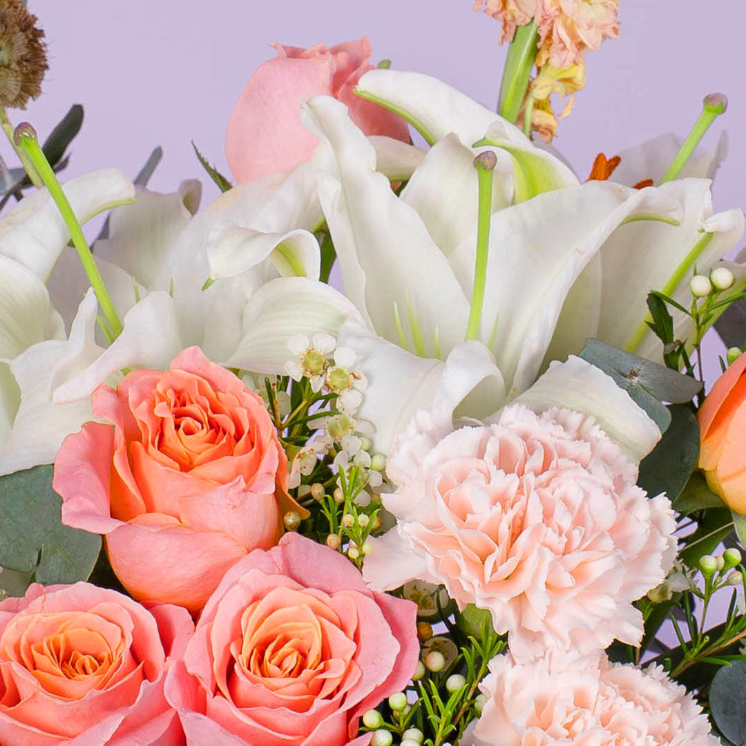 Bernadette White Lily Flower Box