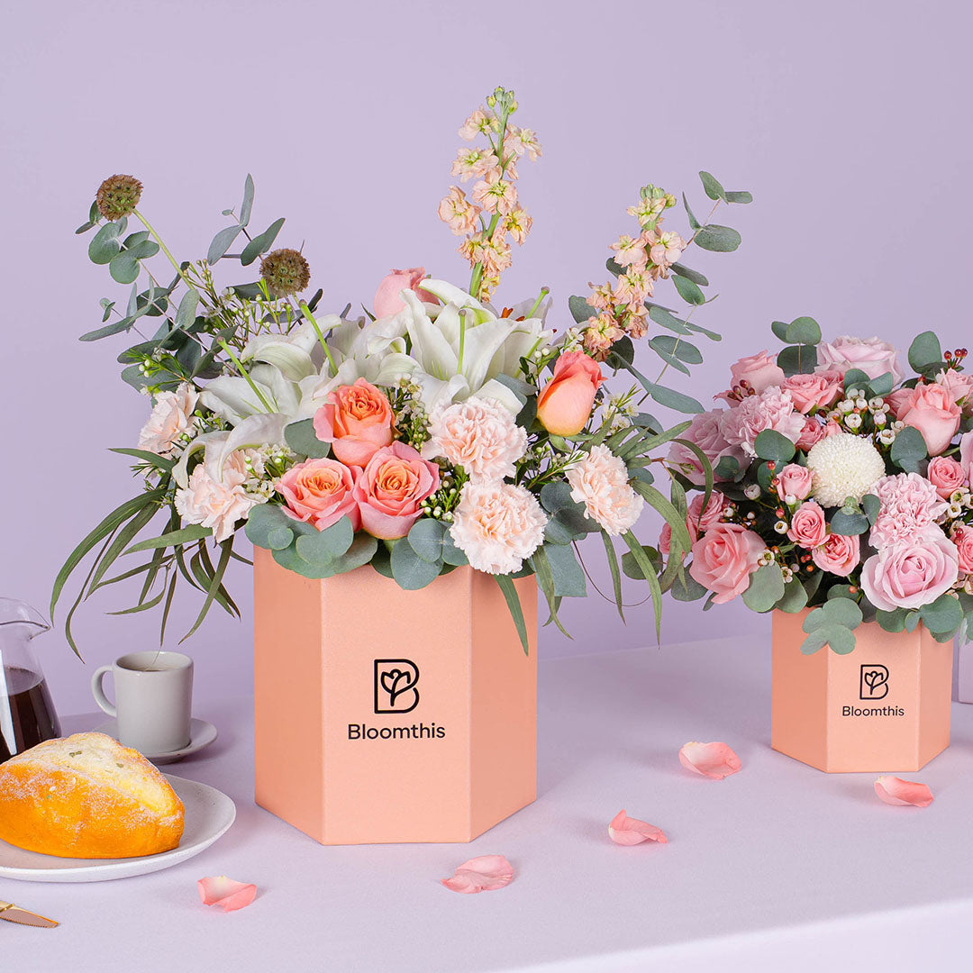 Bernadette White Lily Flower Box