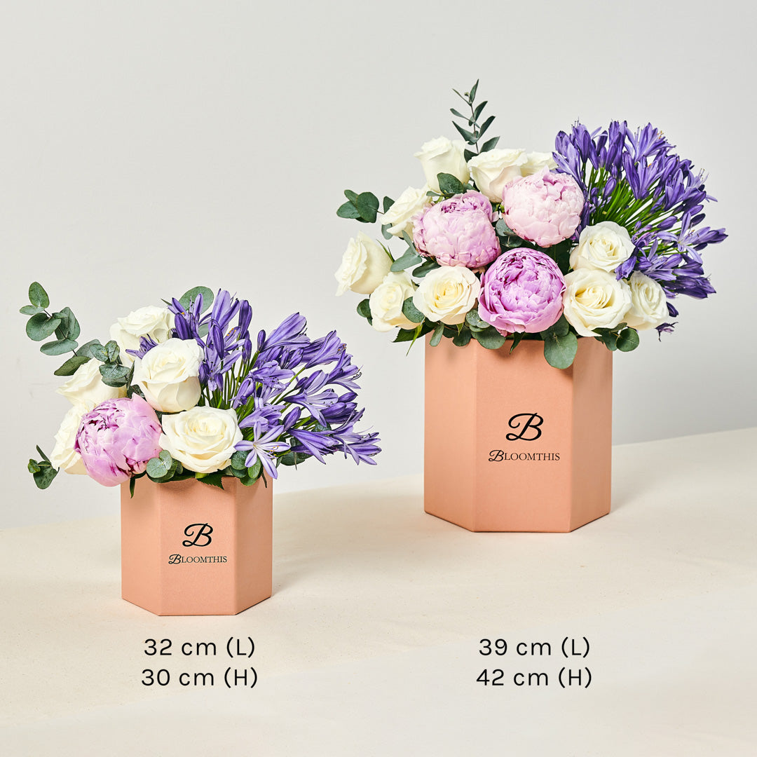 Percy Rose & Peony Flower Box