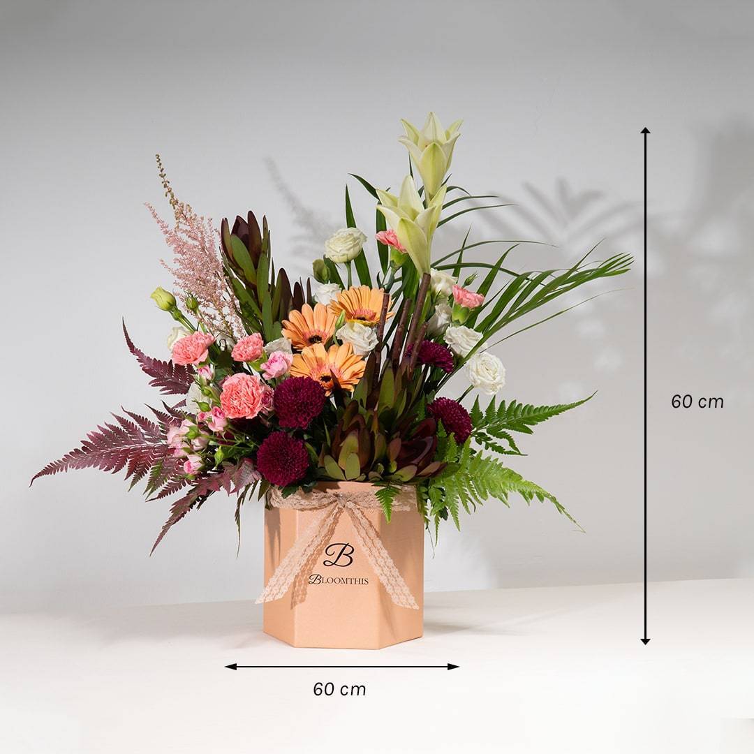 Lamira Gerbera & Lily Flower Box (MD)
