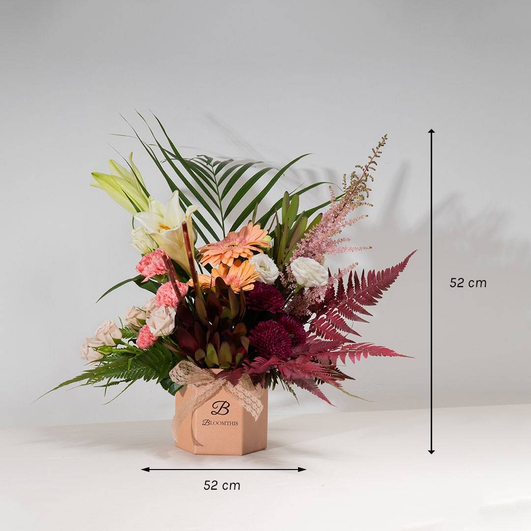 Lamira Gerbera & Lily Flower Box (MD)