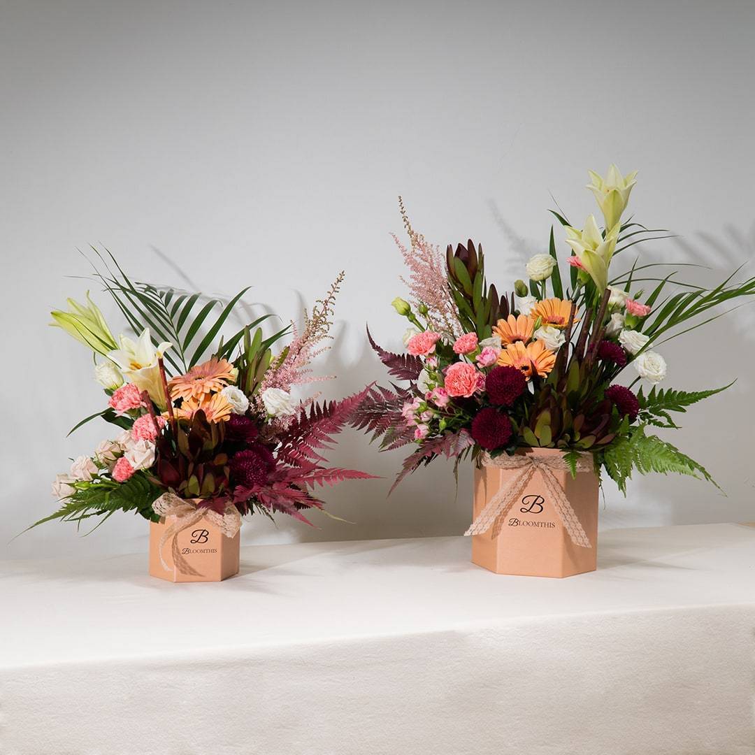 Lamira Gerbera & Lily Flower Box (MD)