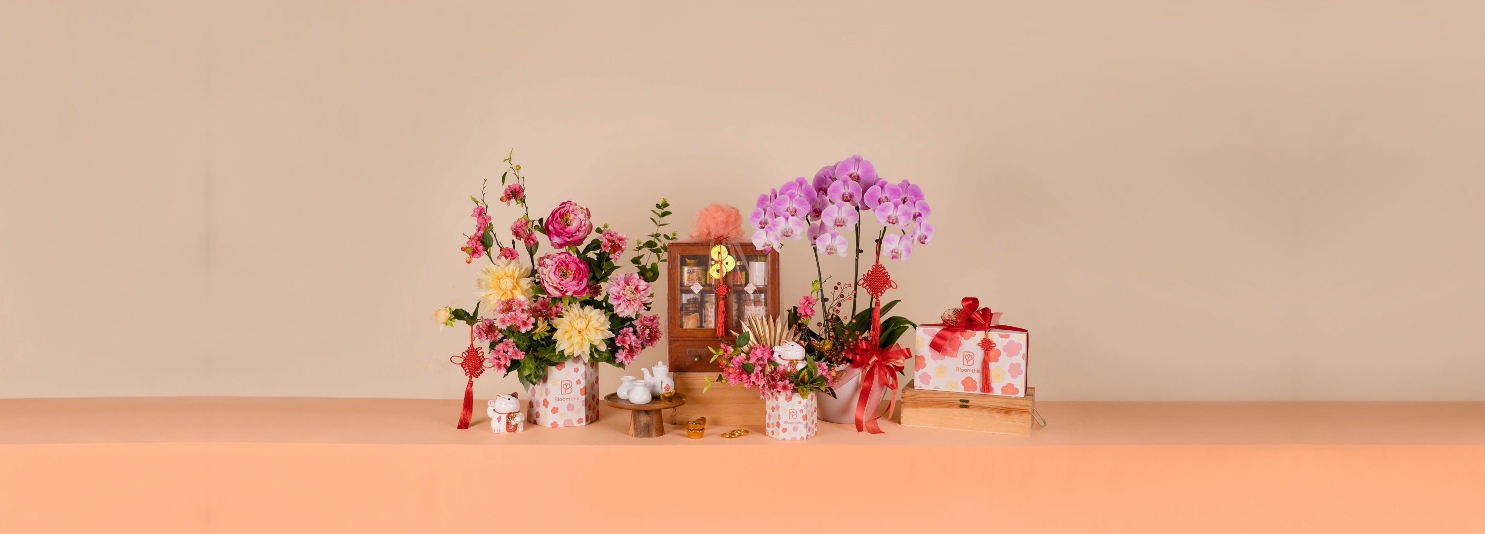 Auspicious Chinese New Year Flowers & Gifts by Bloomthis