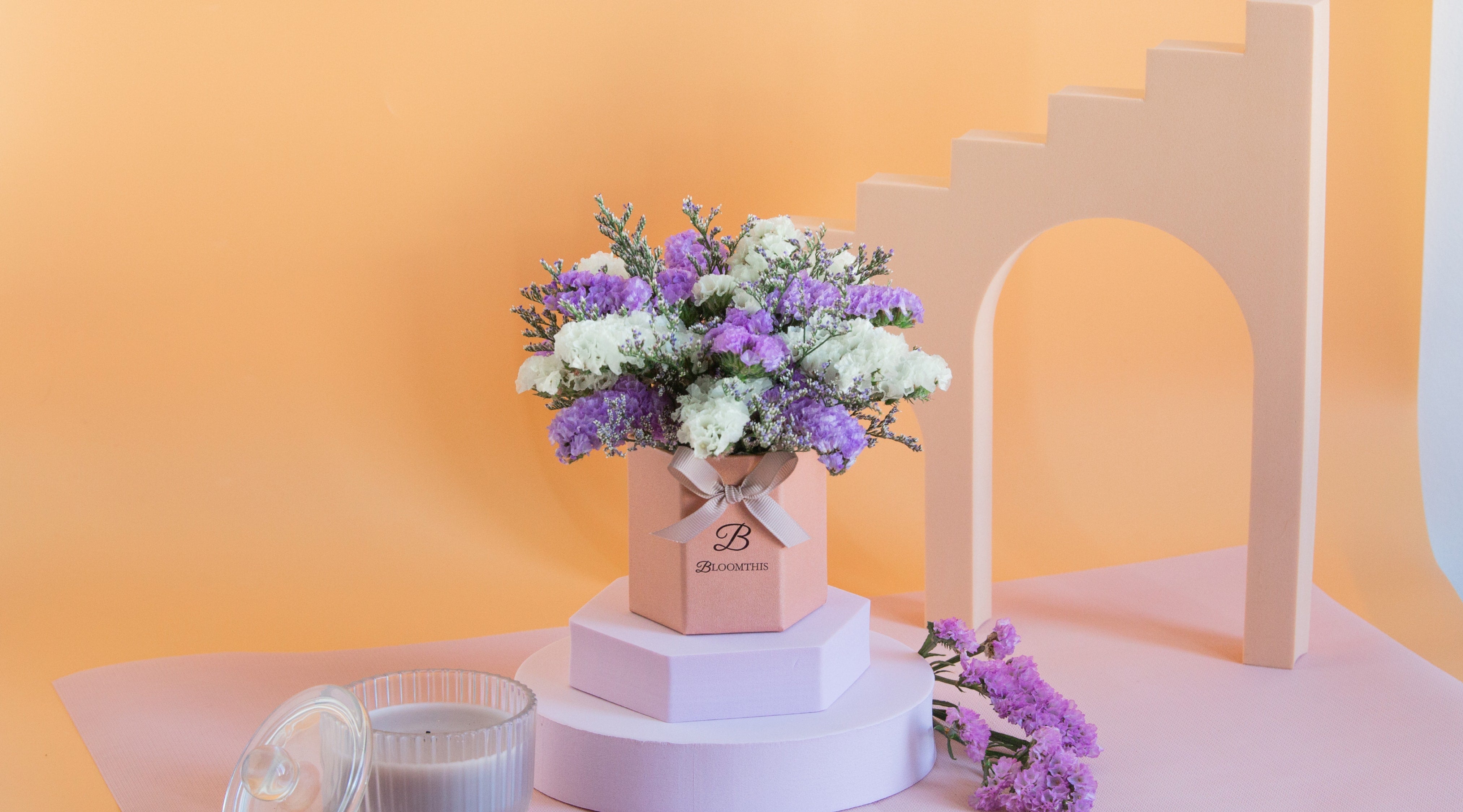 Mesmerizing statice bouquets by BloomThis