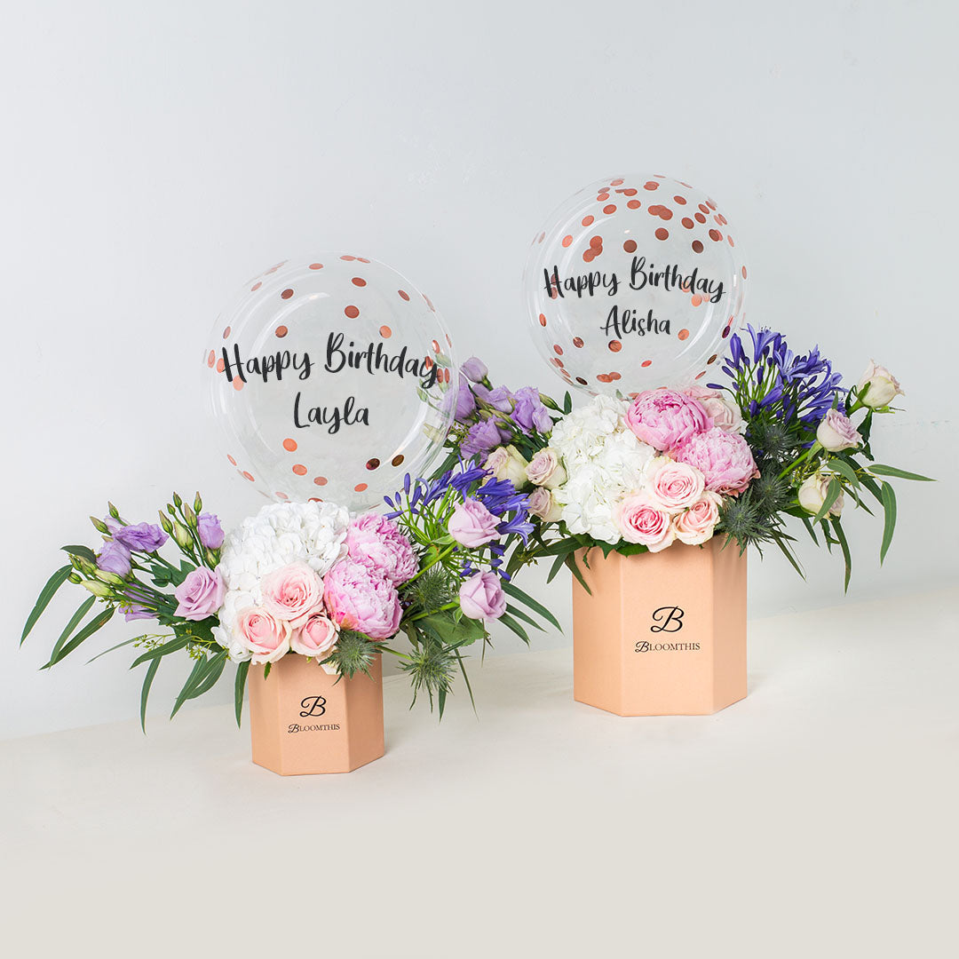 Pandora Peony Balloon Flower Box