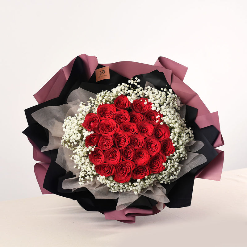 Aphrodite Red Rose Bouquet, Free Delivery