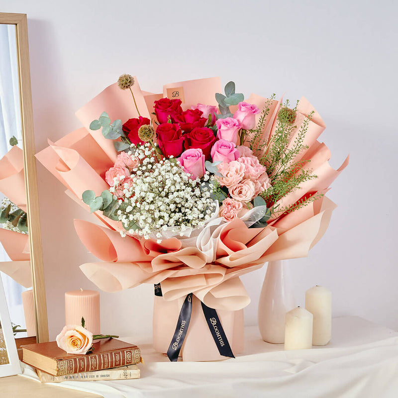 Catalina Pink Rose Bouquet