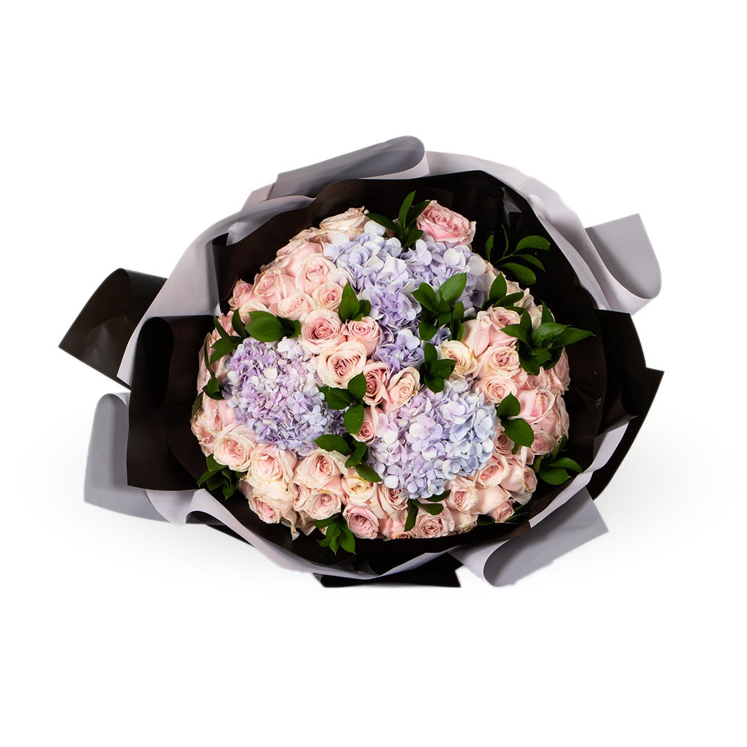 Dearest Hydrangea & Rose Bouquet