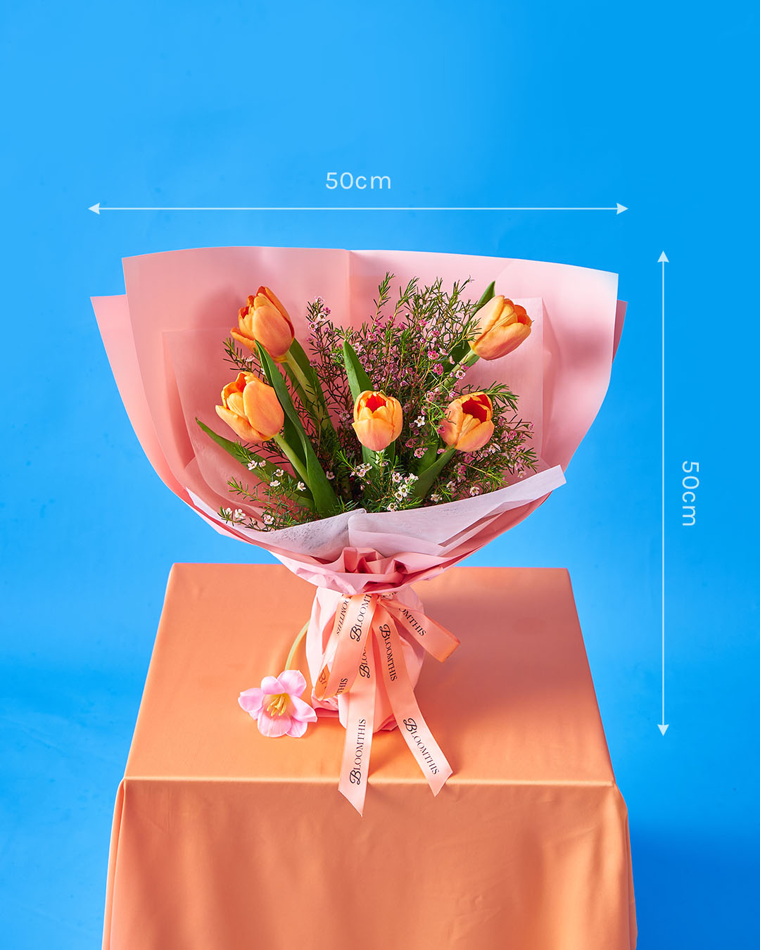 main character energy orange tulip bouquet