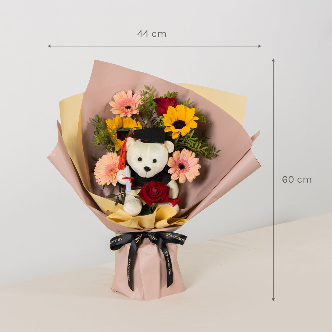 Mika Graduation Bear Bouquet