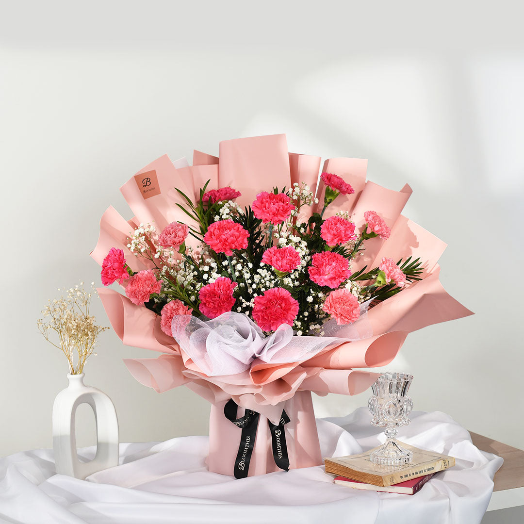 Pia Pink Carnation Bouquet