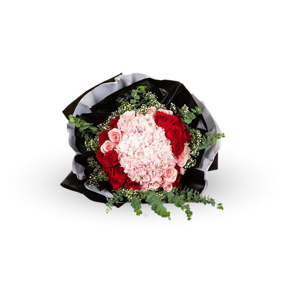 Princess Hydrangea & Rose Bouquet