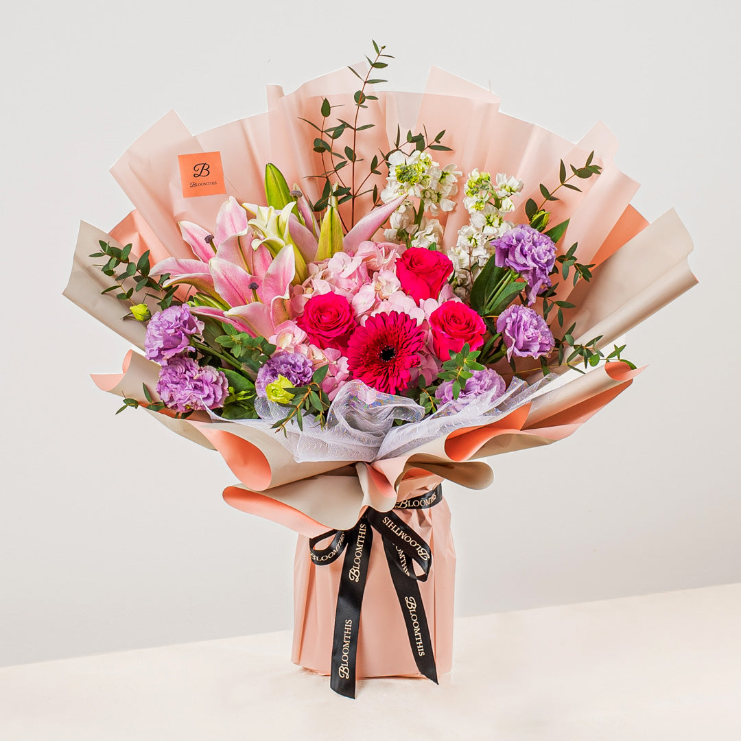 Sera Pink Lily Bouquet