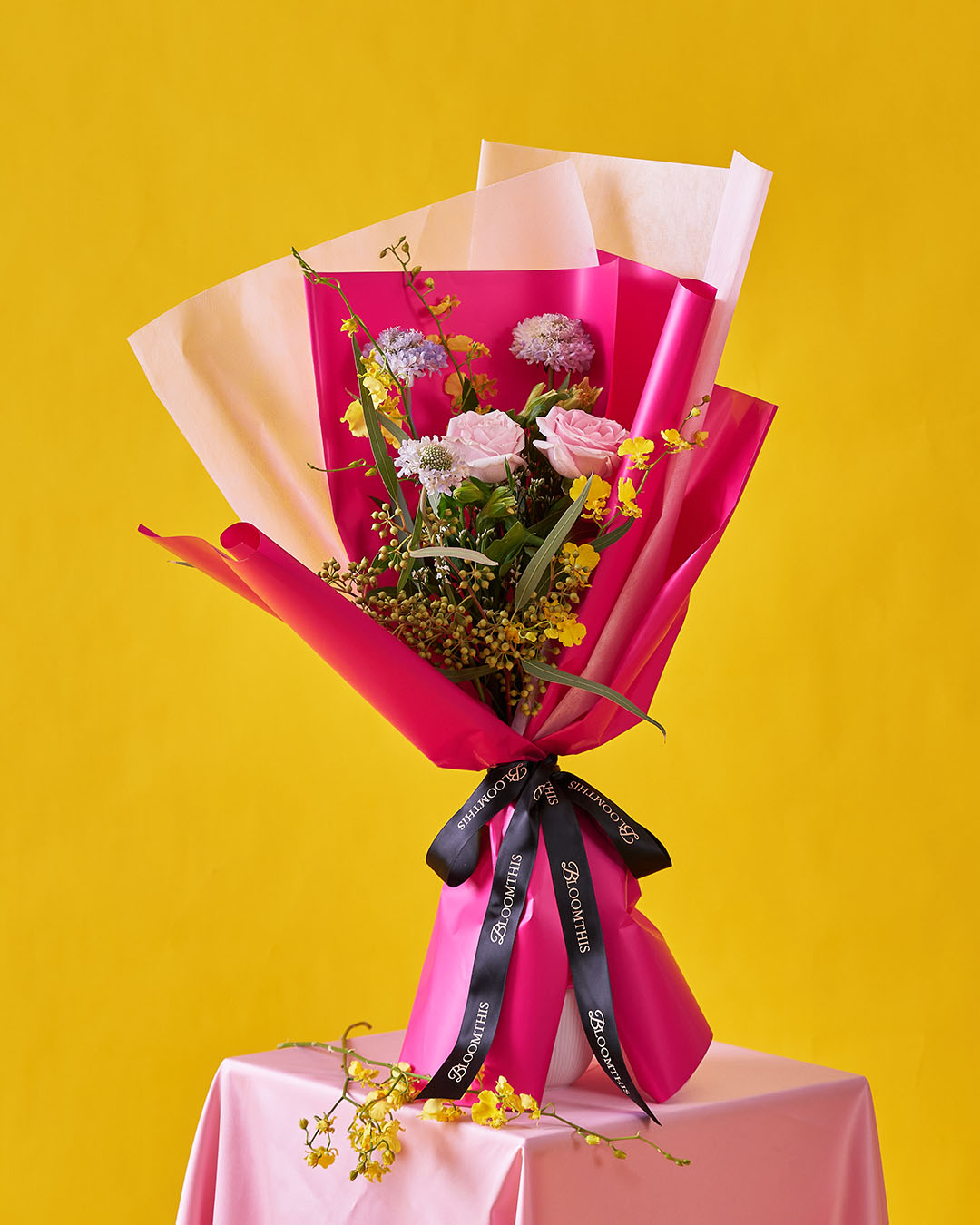 vibe check pink rose bouquet