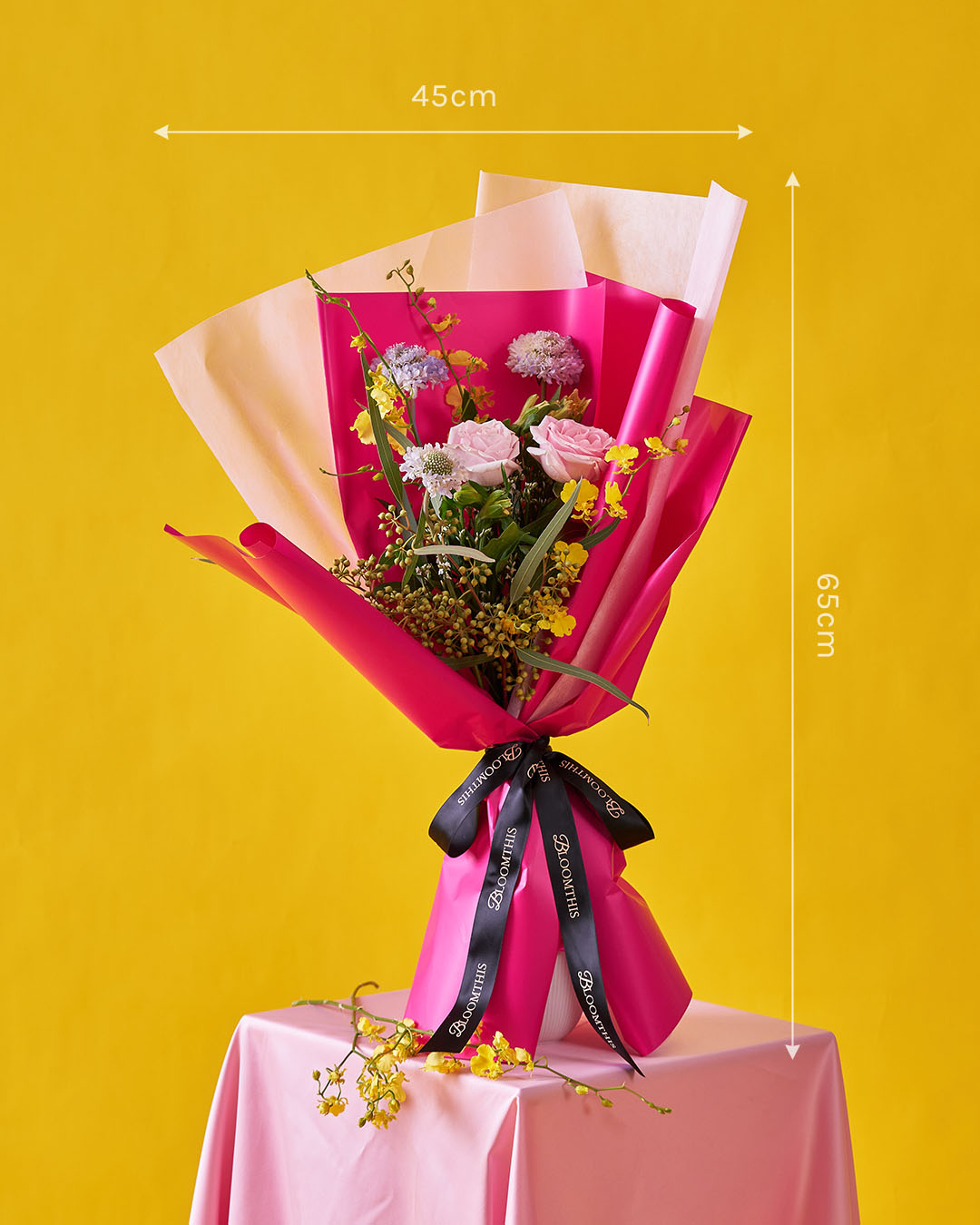 vibe check pink rose bouquet