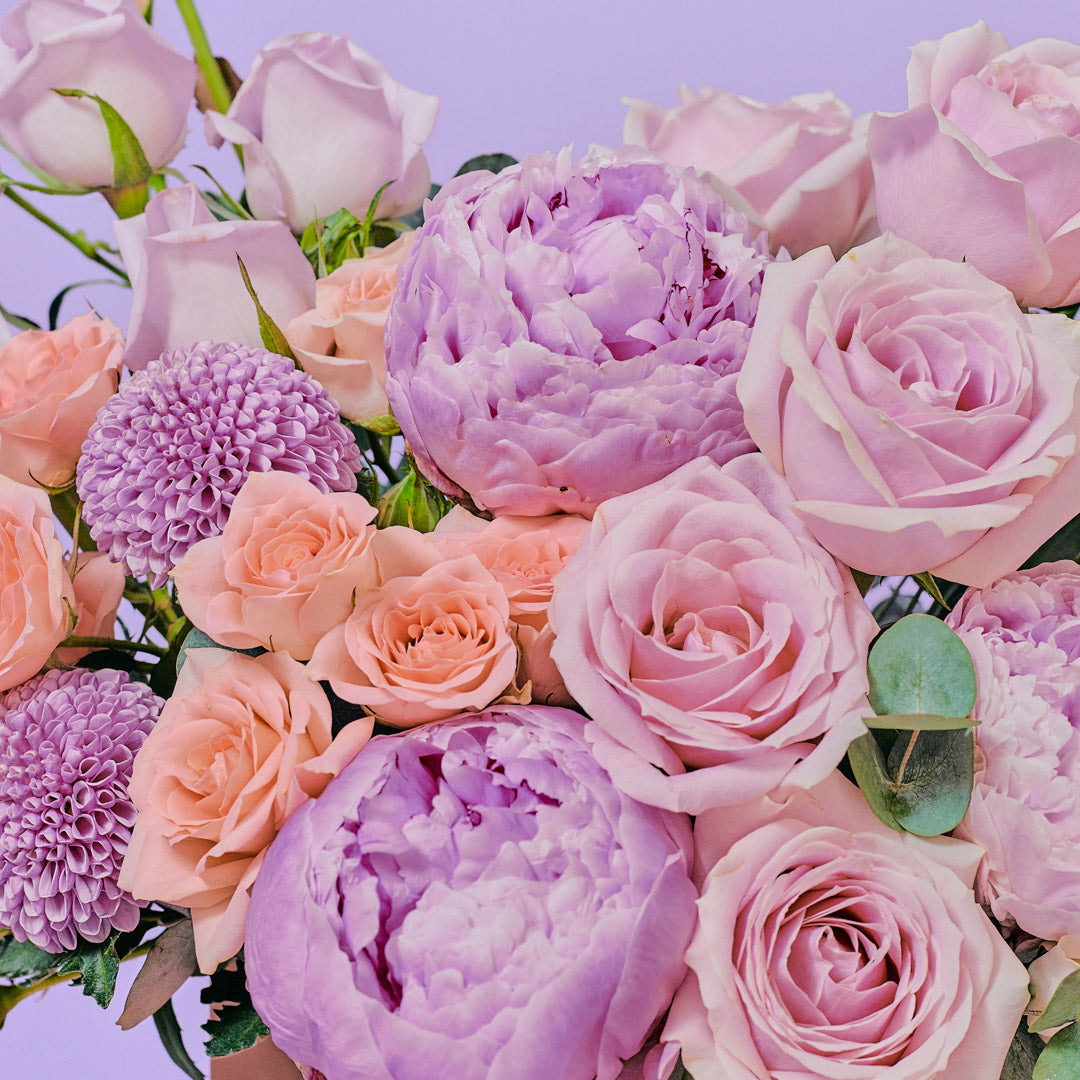 Arianna Pink Peony Flower Box