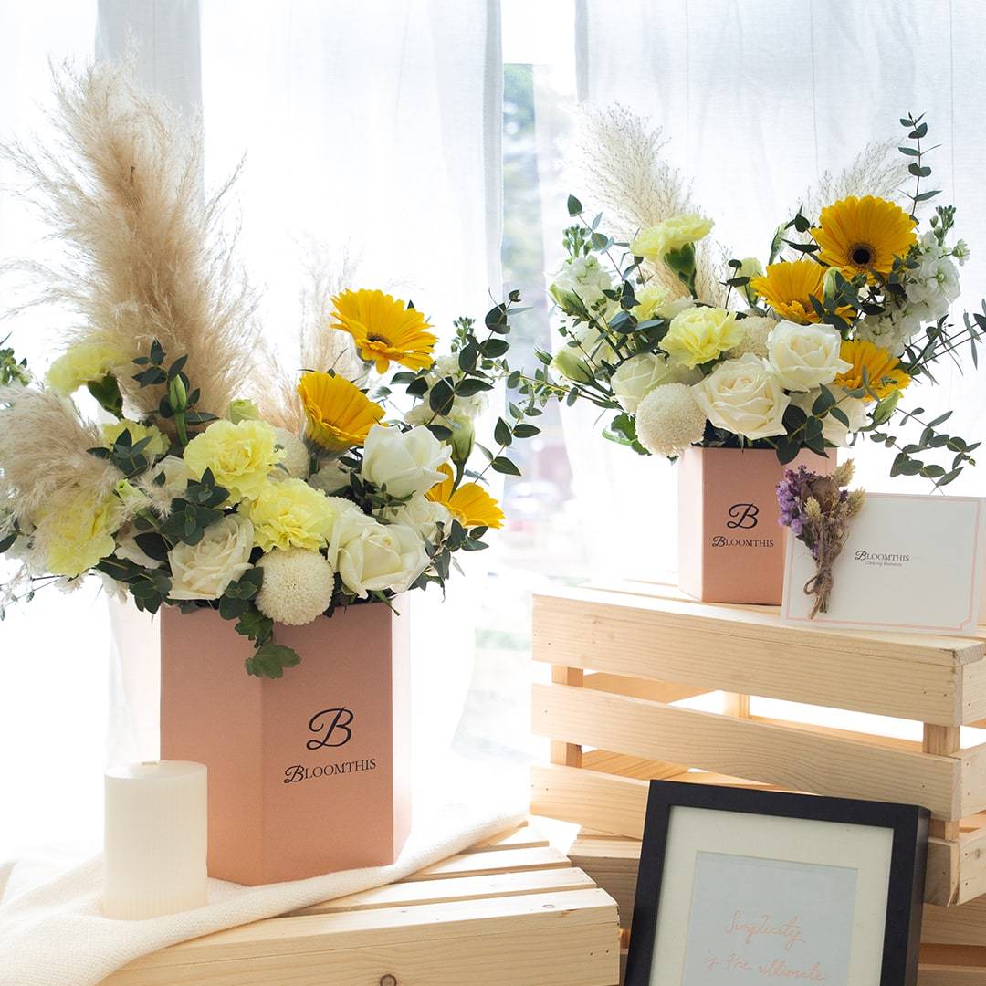 Beverley Yellow Gerbera Flower Box