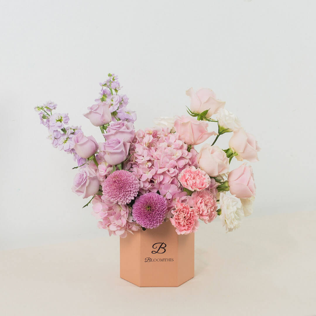 Casabella Pink Hydrangea Flower Box