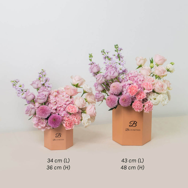 Casabella Pink Hydrangea Flower Box