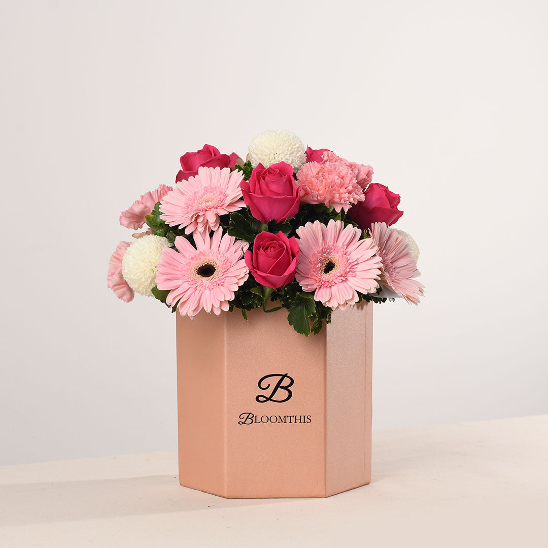 Marilyn Gerbera & Rose Valentine's Day Flower Box (VD)