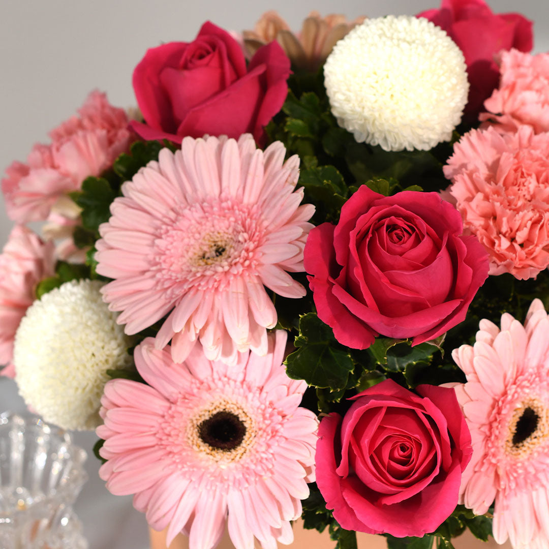 Marilyn Gerbera & Rose Flower Box