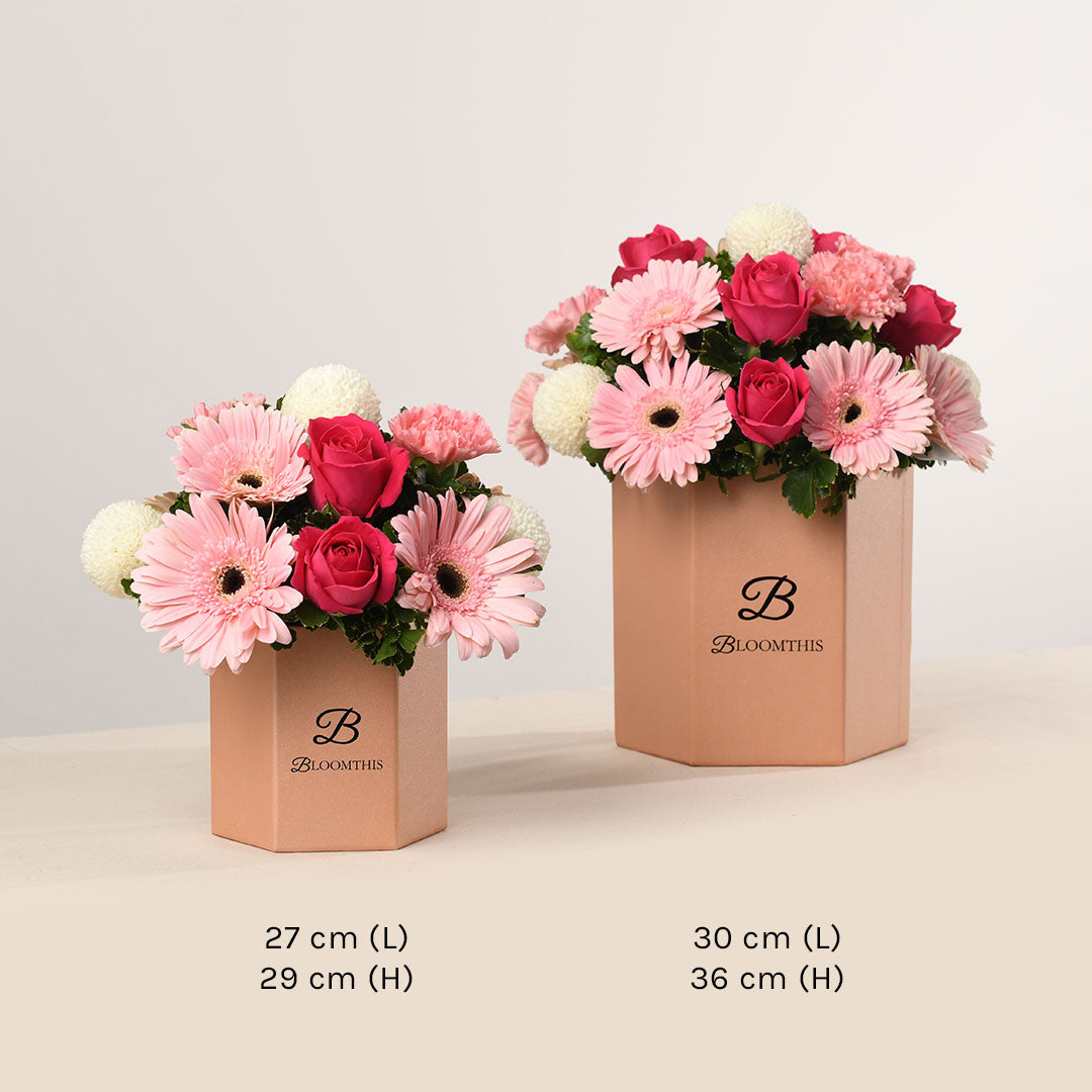 Marilyn Gerbera & Rose Valentine's Day Flower Box (VD)