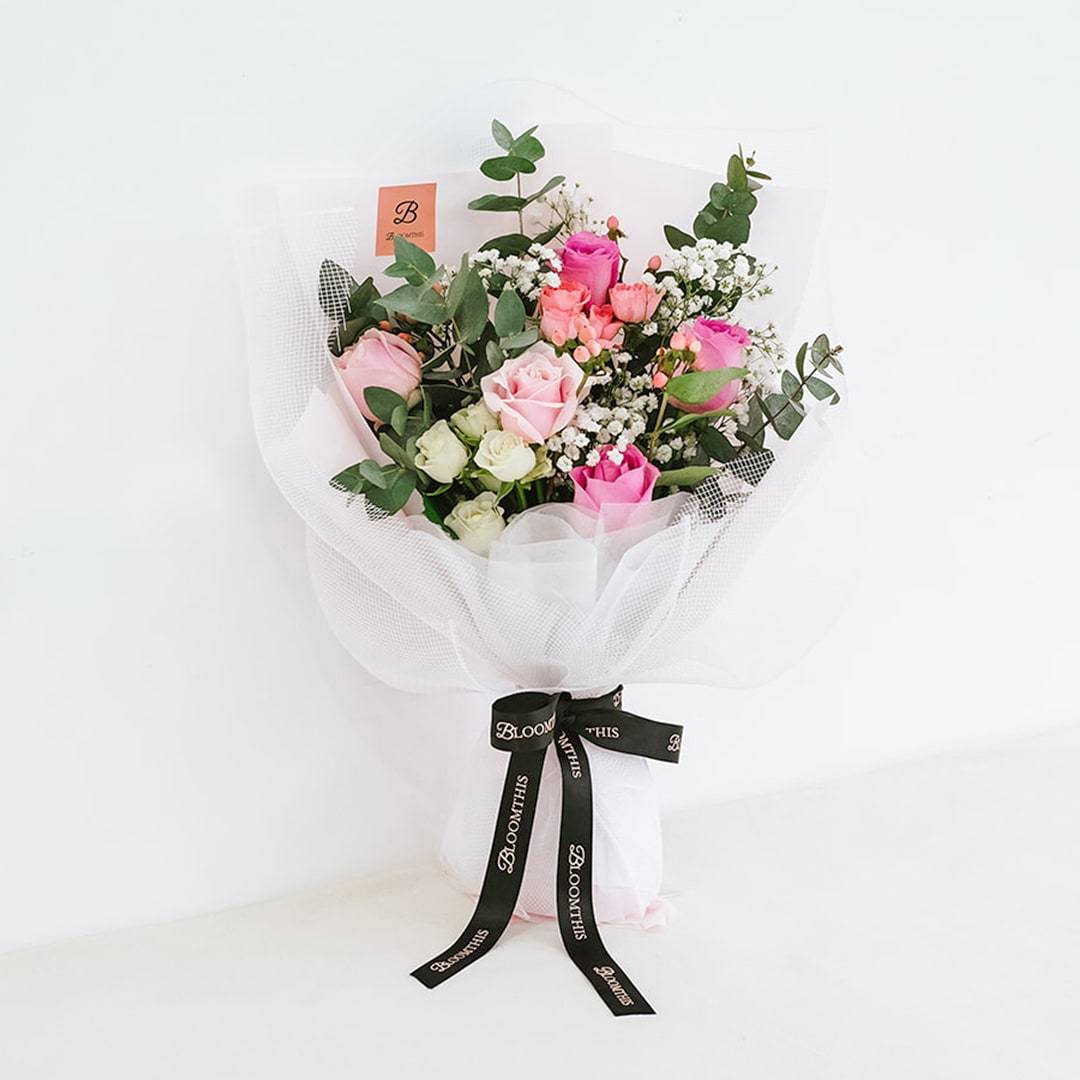 Millie Pink Rose Bouquet