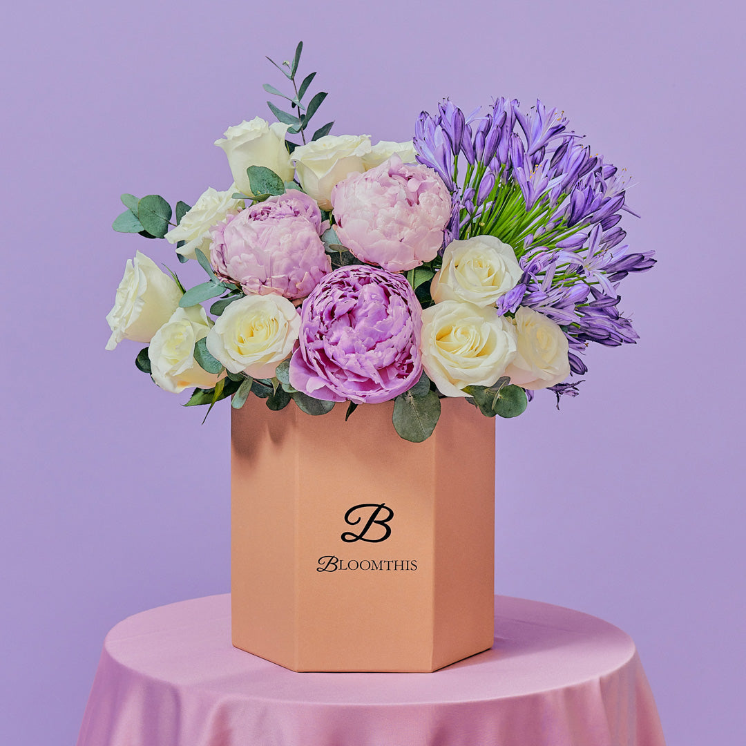 Percy Rose & Peony Flower Box