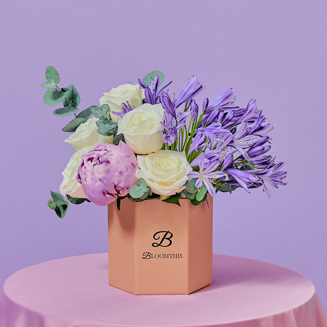 Percy Rose & Peony Flower Box