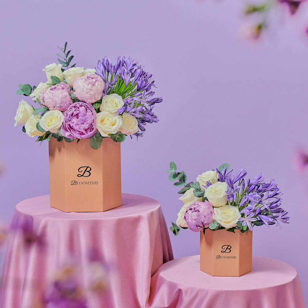 Percy Rose & Peony Flower Box