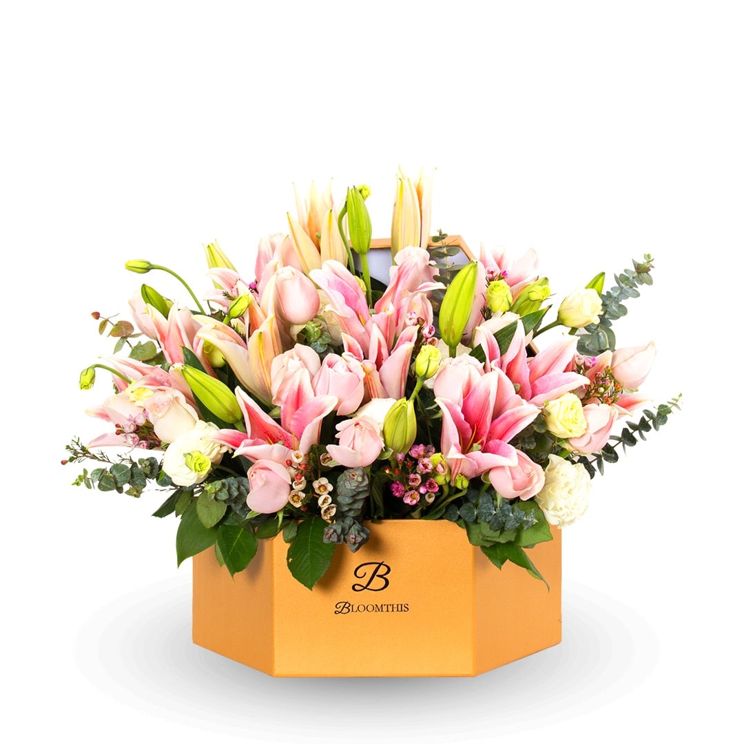 Serenade Rose & Lily Flower Box