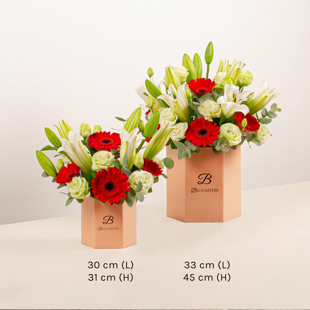 Valda Gerbera & Lily Flower Box